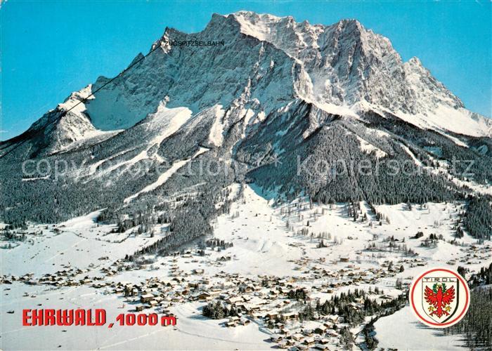 Ehrwald Tirol Fliegeraufnahme