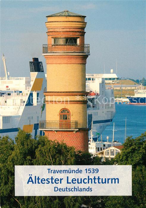 Travemuende Ostseebad aeltester Leuchtturm Deutschlands
