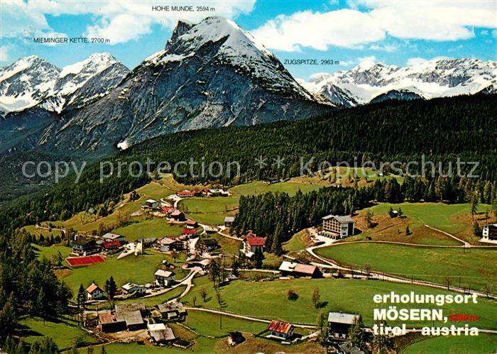 Moesern Fliegeraufnahme Hohe Munde Mieminger Kette Zugspitze