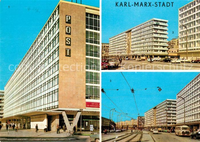 Karl-Marx-Stadt Post Strasse der Nationen