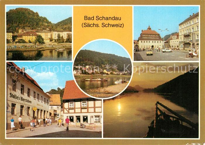 Bad Schandau Markt Poststrasse Dampferanlegestelle