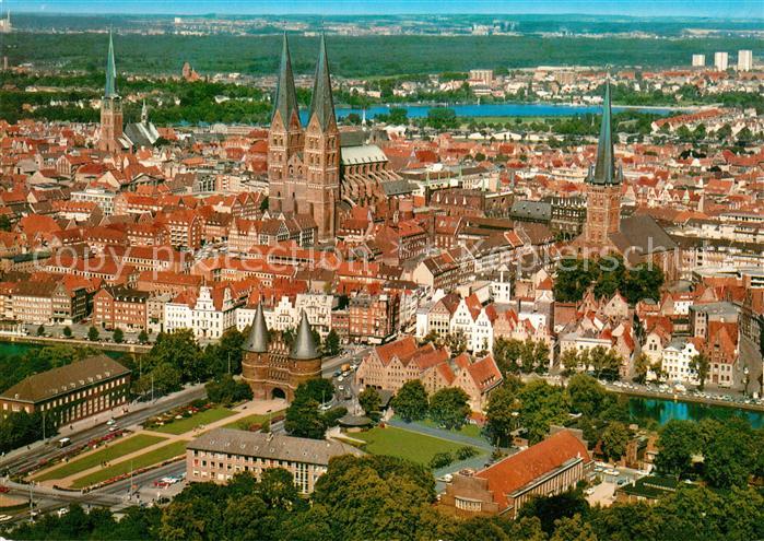 Luebeck Fliegeraufnahme
