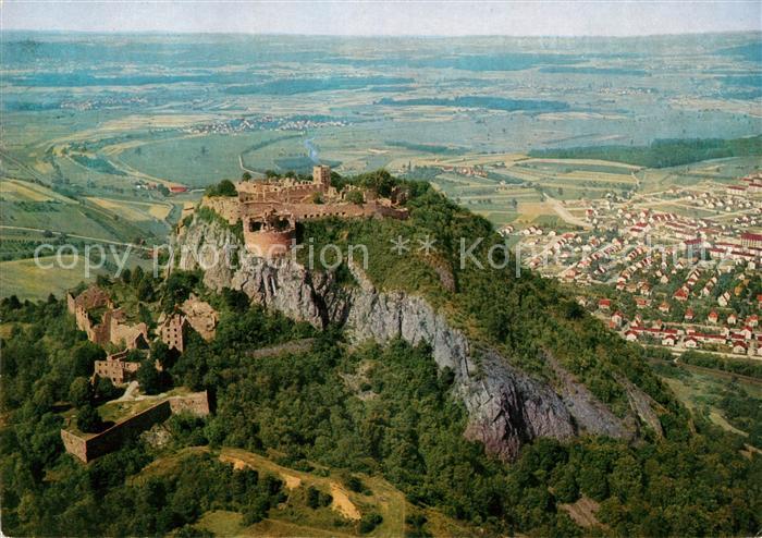 Singen Hohentwiel Fliegeraufnahme Burgruine Hohentwiel