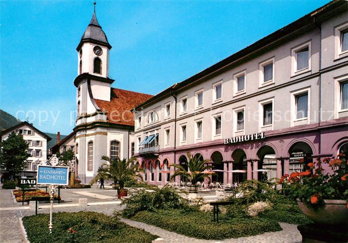Wildbad Schwarzwald Kurplatz Badhotel Stadtkirche