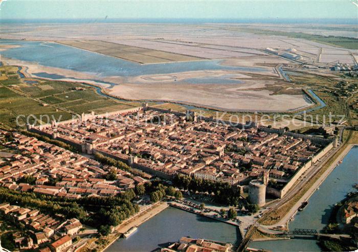 Aigues-Mortes Gard Fliegeraufnahme