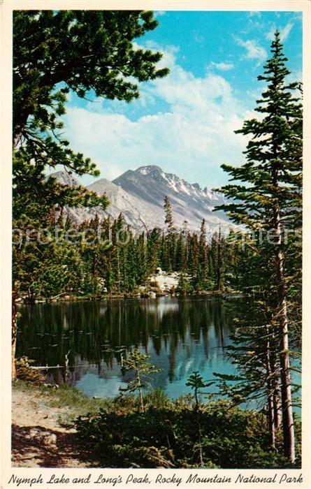 Estes Park Nymph Lake Longs Peak Rocky Mt. Natl Park