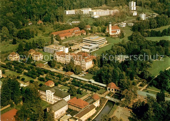Bad Brueckenau Fliegeraufnahme Kurhaus Kirche Hartwald-Kurklinik