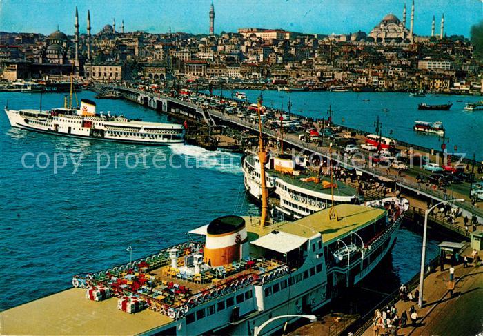 Istanbul Constantinopel Galata-Bruecke Neue Moschee