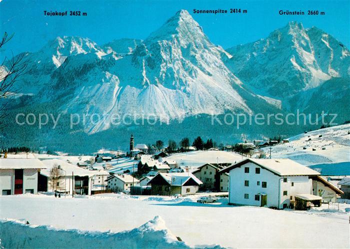 Lermoos Tirol Tajakopf Sonnenspitze Gruenstein