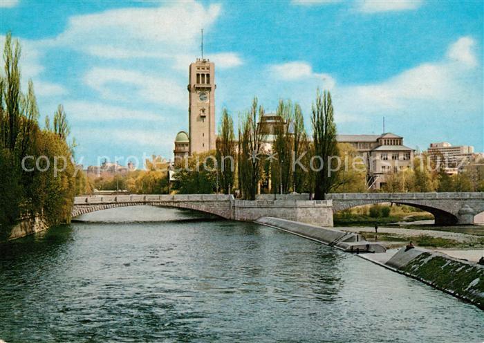 Muenchen Deutsches Museum Isar