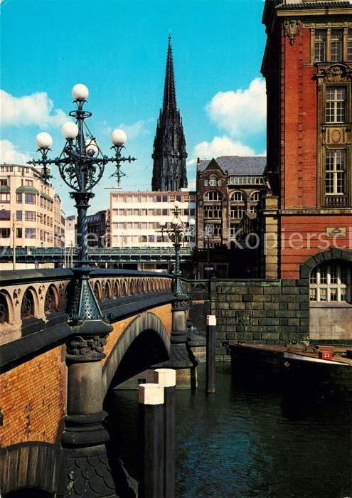Hamburg Heiligengeistbruecke Nikolaikirche
