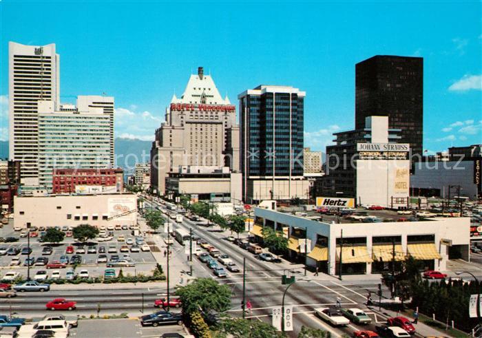 Vancouver British Columbia Around Georgia Burrard Robson Hornby