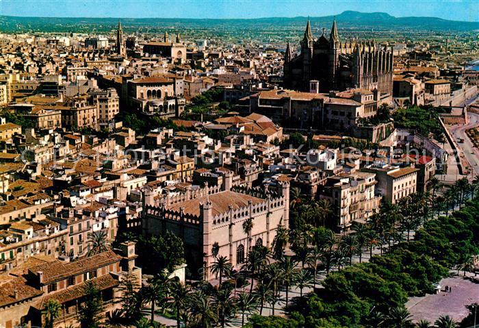 Palma de Mallorca Fliegeraufnahme Paseo de Sangrera Lonja La Catedral
