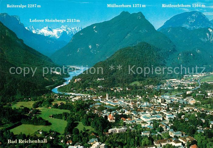 Bad Reichenhall Fliegeraufnahme Loferer Steinberge Reiteralpe Muellnerhorn
