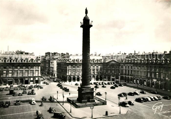 Paris Place Vendome colonne Grande Armee