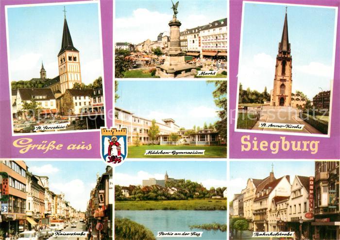 Siegburg St. Anno-Kirche Markt Bahnhofstrasse