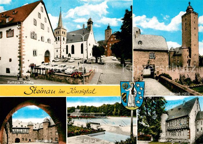 Steinau Strasse Rathaus Kirche Schloss