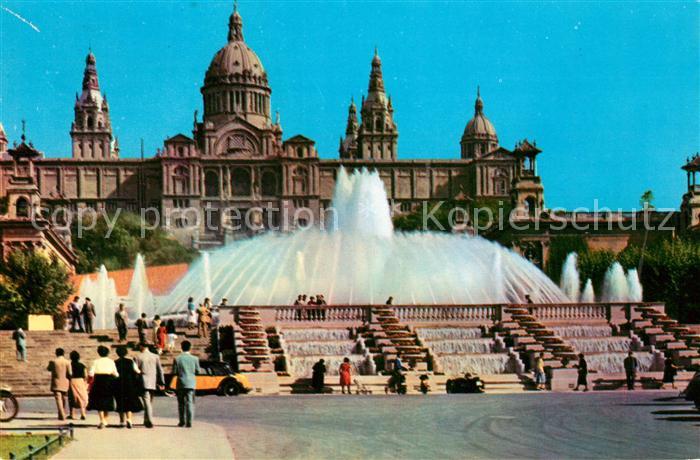 Barcelona Cataluna Palacio Nacional Fuente Monumental