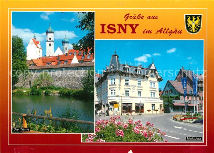 Isny Allgaeu Marktplatz Drei Tuerme