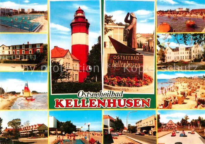 Kellenhusen Ostseebad Leuchtturm Strand Segelboot