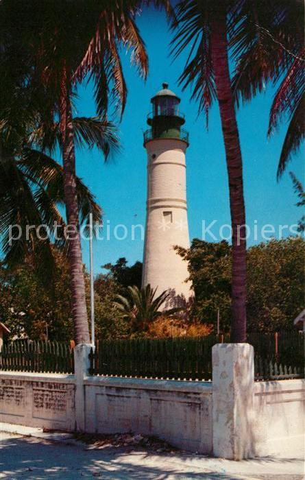 Key West Lighthouse coconut palms