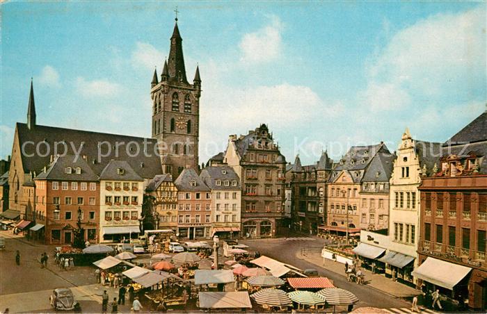 Treves Trier Grande Place du Marché Eglise Saint Gangolph Marktplatz Kirche