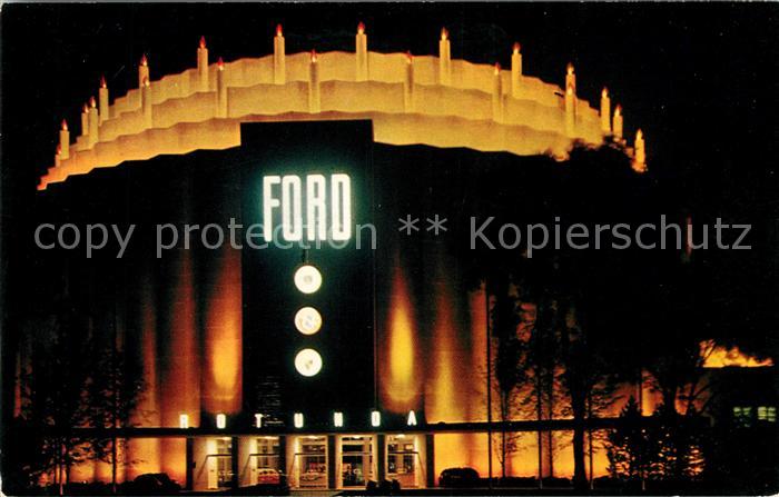 Dearborn Michigan The Ford Rotunda at night