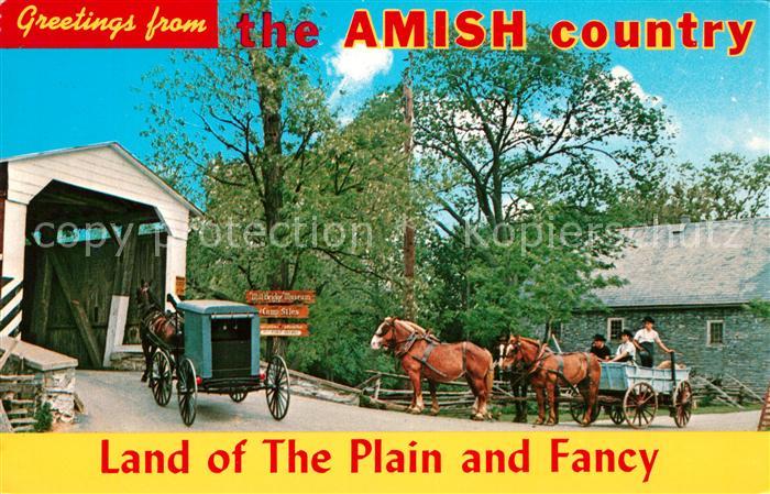Holmes County Amish Country Farm wagon Belgian horses