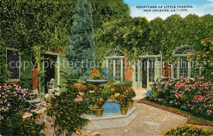 New Orleans Louisiana Courtyard of Little Theatre