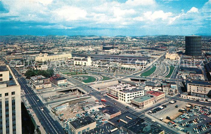 Los Angeles California Panorama Freeways Union Station Terminal Annex Post Offic
