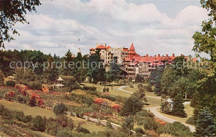 New Paltz Lake Mohonk Mountain House Flower Gardens from Bruin Path