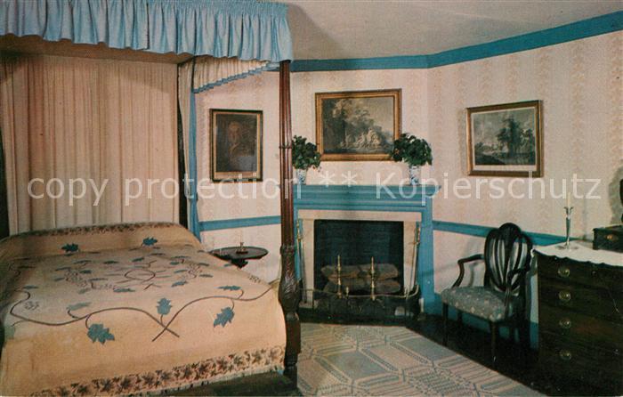 Mount Vernon Virginia Blue Bedroom Ehemaliger Landsitz von Praesident George Was