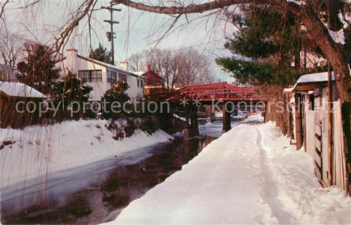 New Hope Pennsylvania Winter scene along the Towpath at Historic Bucks County Ar