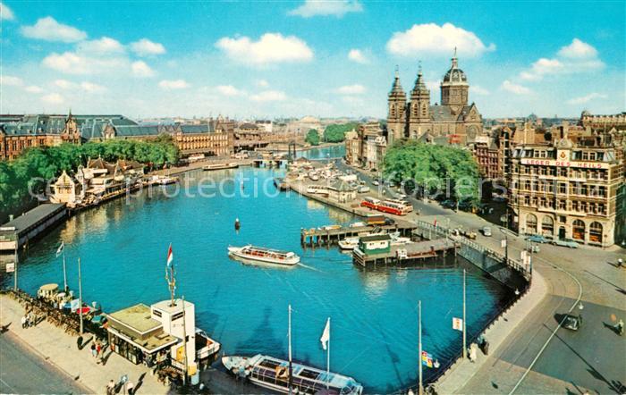 Amsterdam Niederlande Prins Hendrikkade Sint Nicolaaskerk Kanal Kirche