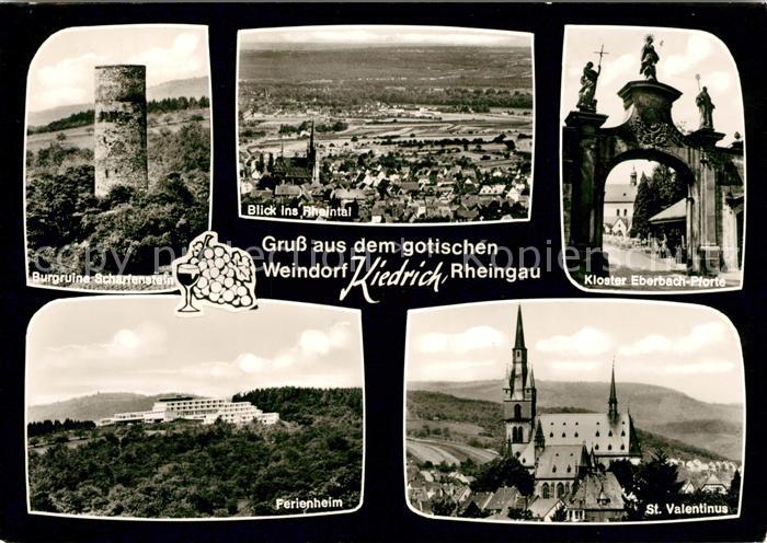 Kiedrich Burgruine Scharfenstein Rheintal Kloster Eberbach Pforte Ferienheim St