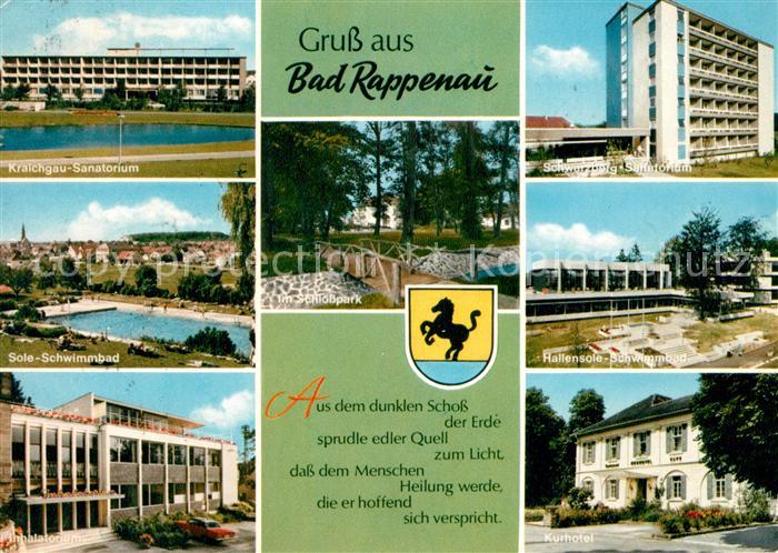 Bad Rappenau Sanatorium Sole Schwimmbad Inhalatorium Schlosspark Schwimmbad Kurh