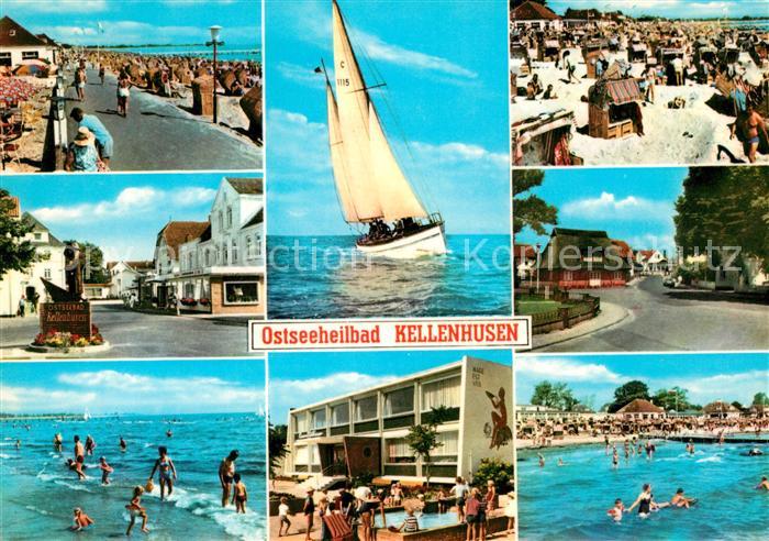 Kellenhusen Ostseebad Strand Promenade Strassenpartie Mare Est Vita Segelboot