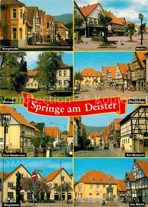 Springe Deister Burgstrasse Markt Rathaus Marktplatz Zum Niederntor Museum Wegwe
