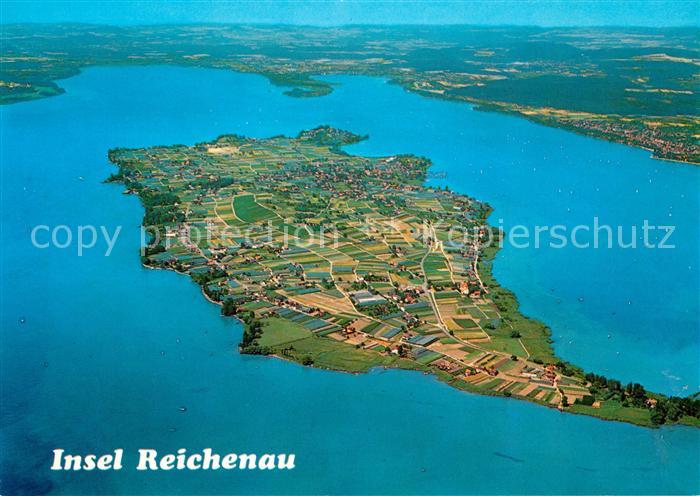Insel Reichenau Fliegeraufnahme