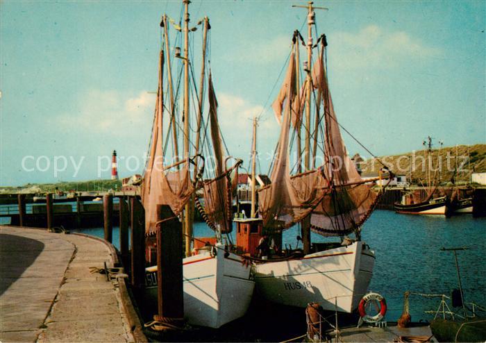 Hoernum Sylt Hafen Fischkutter Nordseebad