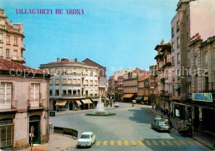 Villagarcia de Arosa Pontevedra Galicia ES Plaza Calvo Sotelo y Fuente Luminosa