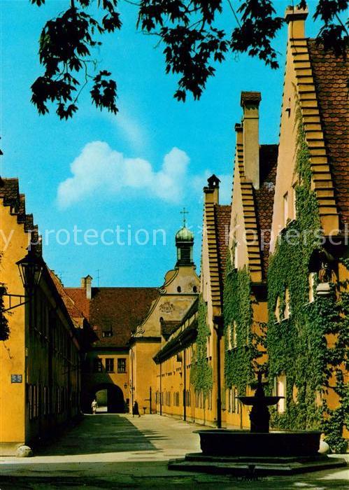 Augsburg Fuggerei Brunnen