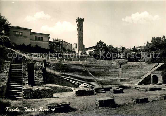 Fiesole Teatro Romano Ruinen Antike Staette
