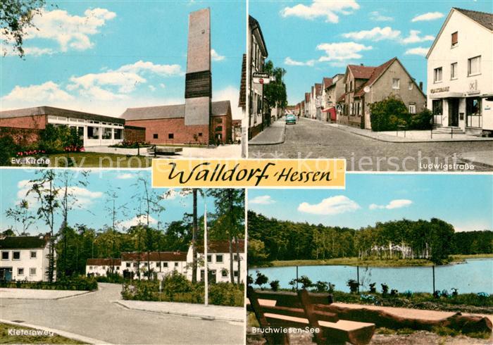 Walldorf Hessen Kirche Ludwigstrasse Kiefernweg Bruchwiesensee