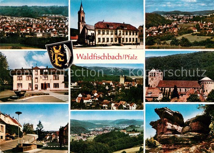 Waldfischbach-Burgalben Teilansichten Gebaeude Landschaftspanorama Felsen