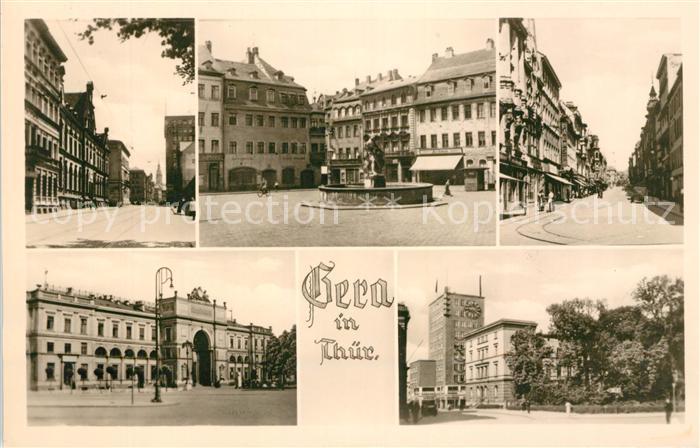 Gera Teilansichten Innenstadt Brunnen
