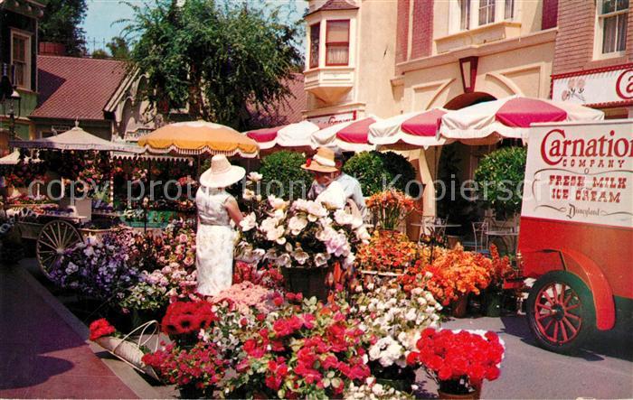 Disneyland California Flower Mart on Main Street