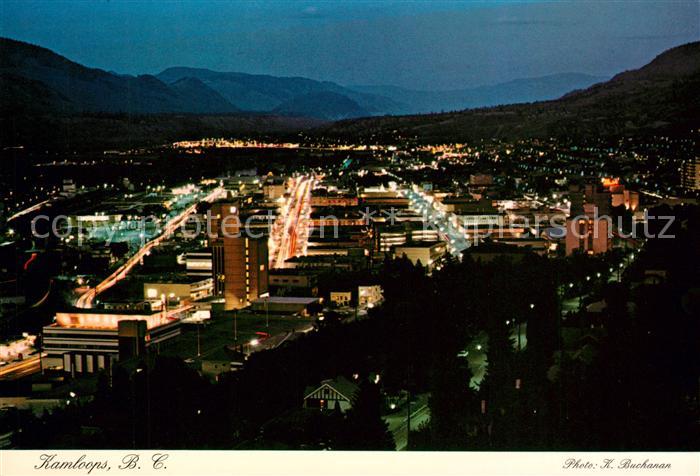 Kamloops Panoramic view at night