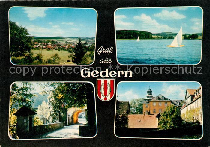 Gedern Landschaftspanorama See Segeln Schloss