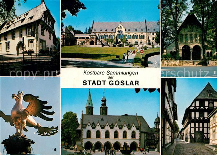 Goslar Museum Kaiserplatz Domvorhalle Marktbrunnen Rathaus Moenchehaus